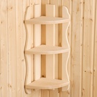 УЦЕНКА Полка угловая фигурная 3 яруса 26×65×26 см, липа «Добропаровъ», Экстра - Фото 1