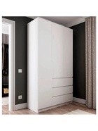 УЦЕНКА Шкаф Мадера распашной, трёхстворчатый, 1200×520×2100, Белый - Фото 3