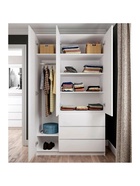 УЦЕНКА Шкаф Мадера распашной, трёхстворчатый, 1200×520×2100, Белый - Фото 5