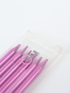 УЦЕНКА Свечи в торт "Праздник", 6 шт, 14,5 см, фиолетовый с чёрным 10980648