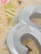 УЦЕНКА Свеча в торт юбилейная "Грань", цифра 20, серебро - Фото 8