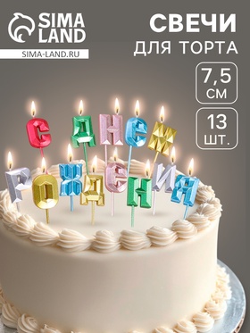 {{photo.Alt || photo.Description || 'УЦЕНКА Набор свечей для торта "С Днём Рождения", разноцветные'}}