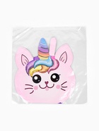 Воздушный шар фольгированный 12" «Кот единорог» мини фигура, набор 5 штук - Фото 2