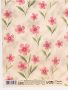 Бумага упаковочная крафтовая «Розовый цветы», 50 × 70 см - Фото 4