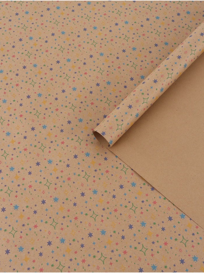 Бумага крафтовая «Искры», 70 ×100 см - Фото 1