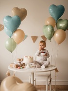 Воздушные шары фольгированные 17" «Сердце», голубой сатин, набор 5 шт. (комплект 2 шт) - фото 65464311