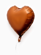Воздушные шары фольгированные 17" «Сердце», шоколадный сатин, набор 5 шт. 10925483