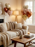 Воздушные шары фольгированные 17" «Сердце», шоколадный сатин, набор 5 шт. 10925483