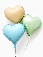Воздушные шары фольгированные 17" «Сердце», кремовый сатин, набор 5 шт. 10925484