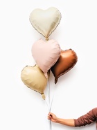 Воздушные шары фольгированные 17" «Сердце», молочный сатин, набор 5 шт. 10925485