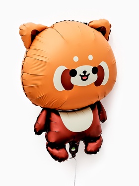 Воздушный шар фольгированный 27" «Красная панда» (комплект 2 шт)