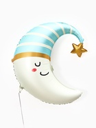 Воздушный шар фольгированный 28" «Голубой месяц» - Фото 4