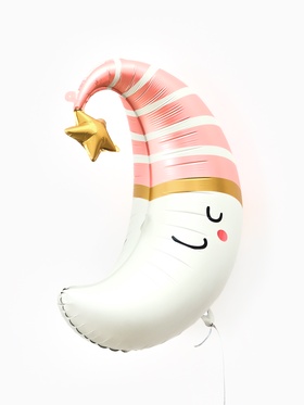 Воздушный шар фольгированный 28" «Розовый месяц» (комплект 2 шт)