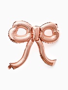 Воздушный шар фольгированный 22" «Бант», розовое - золото 10937007