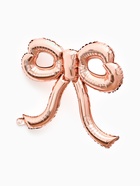 Воздушный шар фольгированный 22" «Бант», розовое - золото 10937007