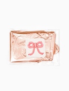 Воздушный шар фольгированный 22" «Бант», розовое - золото 10937007