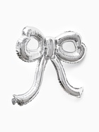 Воздушный шар фольгированный 22" «Бант», серебро (комплект 2 шт) - фото 65464440