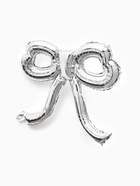 Воздушный шар фольгированный 22" «Бант», серебро (комплект 2 шт) - фото 65464441