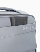 Чемодан на колёсах TEXTURA, 52 л, кодовый замок, с увеличением, 36×25×58 см, 20", серый  (артикул 10940823)  большой выбор товаров оптом и в розницу по низким ценам с доставкой