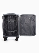 Чемодан на колёсах TEXTURA, 52 л, кодовый замок, с увеличением, 36×25×58 см, 20", серый  (артикул 10940823)  большой выбор товаров оптом и в розницу по низким ценам с доставкой