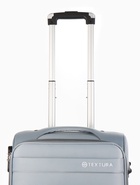 Чемодан на колёсах TEXTURA, 52 л, кодовый замок, с увеличением, 36×25×58 см, 20", серый - Фото 4