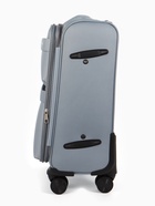 Чемодан на колёсах TEXTURA, 52 л, кодовый замок, с увеличением, 36×25×58 см, 20", серый - Фото 5