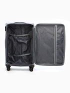 Чемодан на колёсах TEXTURA, кодовый замок, с увеличением, 42×26×68 см, 24", серый - Фото 11