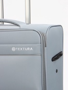 Чемодан на колёсах TEXTURA, 74 л, кодовый замок, с увеличением, 42×26×68 см, 24", серый  (артикул 10940824)  большой выбор товаров оптом и в розницу по низким ценам с доставкой