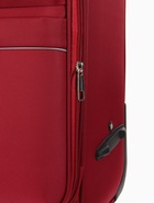 Чемодан на колёсах TEXTURA, 52 л, кодовый замок, с увеличением, 36×25×58 см, 20", красный - Фото 13