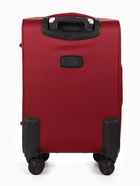 Чемодан на колёсах TEXTURA, 52 л, кодовый замок, с увеличением, 36×25×58 см, 20", красный - Фото 6