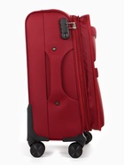 Чемодан на колёсах TEXTURA, 52 л, кодовый замок, с увеличением, 36×25×58 см, 20", красный  (артикул 10940826)  большой выбор товаров оптом и в розницу по низким ценам с доставкой