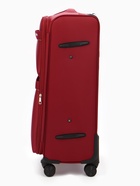 Чемодан на колёсах TEXTURA, кодовый замок, с увеличением, 47×30×78 см, 28", красный - Фото 6