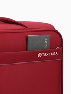 Чемодан на колёсах TEXTURA, 109 л, кодовый замок, с увеличением, 47×30×78 см, 28", красный  (артикул 10940828)  большой выбор товаров оптом и в розницу по низким ценам с доставкой
