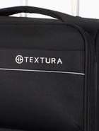 Чемодан на колёсах TEXTURA, 52 л, кодовый замок, с увеличением, 36×25×58 см, 20", чёрный 10940829