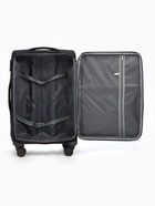 Чемодан на колёсах TEXTURA, 74 л, с увеличением, кодовый замок, 42×26×68 см, 24", чёрный  (артикул 10940831)  большой выбор товаров оптом и в розницу по низким ценам с доставкой