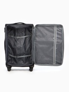 Чемодан на колёсах TEXTURA, 109 л, кодовый замок, с увеличением, 47×30×78 см, 28", чёрный - Фото 12