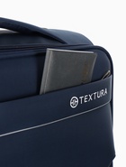 Чемодан на колёсах TEXTURA, 52 л, кодовый замок, с увеличением, 36×25×58 см, 20", синий  (артикул 10940833)  большой выбор товаров оптом и в розницу по низким ценам с доставкой