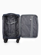 Чемодан на колёсах TEXTURA, 52 л, кодовый замок, с увеличением, 36×25×58 см, 20", синий - Фото 12