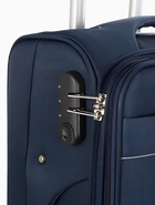 Чемодан на колёсах TEXTURA, 52 л, кодовый замок, с увеличением, 36×25×58 см, 20", синий  (артикул 10940833)  большой выбор товаров оптом и в розницу по низким ценам с доставкой