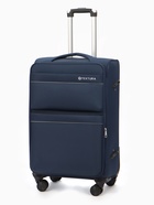 Чемодан на колёсах TEXTURA, с увеличением, кодовый замок, 42×26×68 см, 24", синий - Фото 3