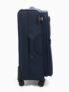 Чемодан на колёсах TEXTURA, 109 л, кодовый замок, с увеличением, 47×30×78 см, 28", синий - Фото 8