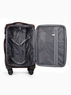 Чемодан на колёсах TEXTURA, 52 л, кодовый замок, с увеличением, 36×25×58 см, 20", коричневый  (артикул 10940836)  большой выбор товаров оптом и в розницу по низким ценам с доставкой