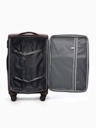 Чемодан на колёсах TEXTURA, 74 л, с увеличением, кодовый замок, 42×26×68 см, 24", коричневый - Фото 12