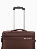 Чемодан на колёсах TEXTURA, 74 л, с увеличением, кодовый замок, 42×26×68 см, 24", коричневый - Фото 4