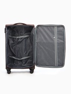 Чемодан на колёсах TEXTURA, 109 л, кодовый замок, с увеличением, 47×30×78 см, 28", коричневый - Фото 12