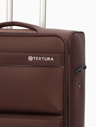 Чемодан на колёсах TEXTURA, 109 л, кодовый замок, с увеличением, 47×30×78 см, 28", коричневый  (артикул 10940838)  большой выбор товаров оптом и в розницу по низким ценам с доставкой