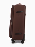 Чемодан на колёсах TEXTURA, кодовый замок, с увеличением, 47×30×78 см, 28", коричневый - Фото 4