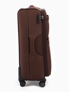 Чемодан на колёсах TEXTURA, 109 л, кодовый замок, с увеличением, 47×30×78 см, 28", коричневый - Фото 7