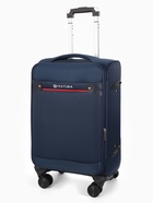 Чемодан на колёсах TEXTURA, 52 л, с увеличением, кодовый замок, 36×25×58 см, 20", синий - фото 67928817
