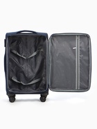 Чемодан на колёсах TEXTURA, 74 л, кодовый замок, с увеличением, 42×26×68 см, 24", синий - Фото 11